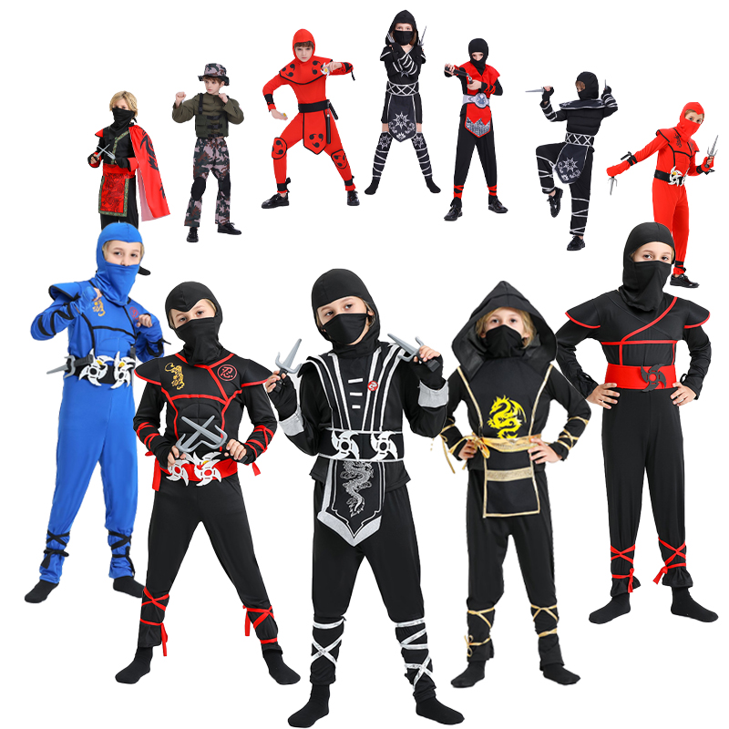 Anime Cosplay Outfit Ideas - Costume de ninja pour garçons avec