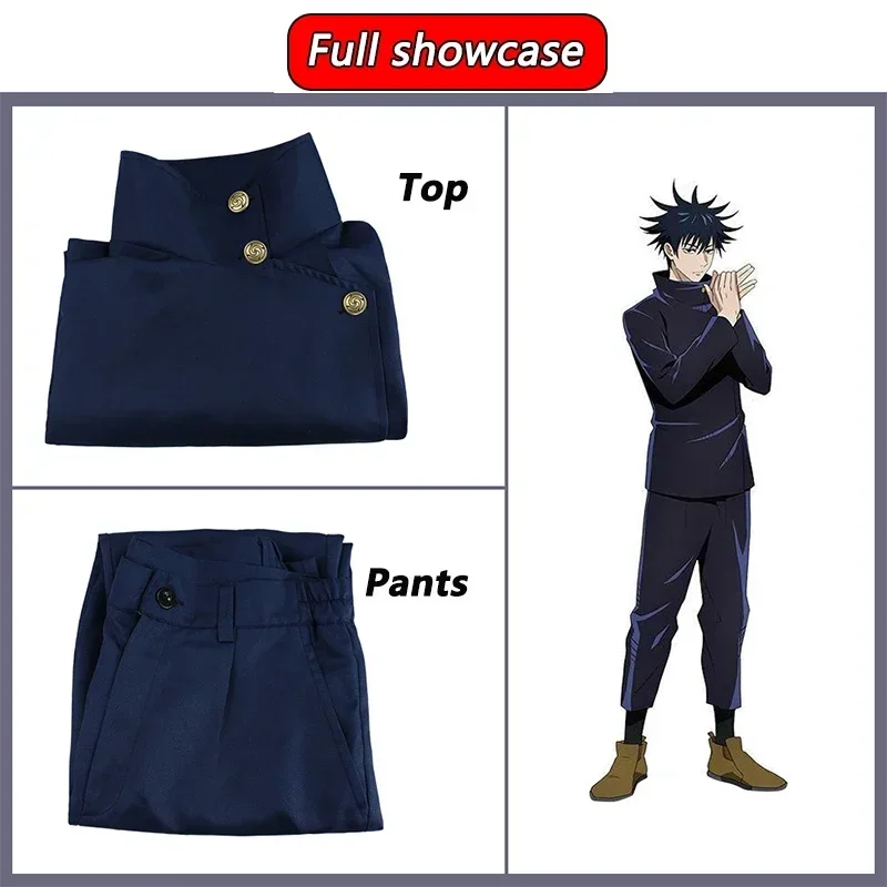 Jujutsu Kaisen Uniform - Perruque de cosplay Fushiguro Megumi, costume