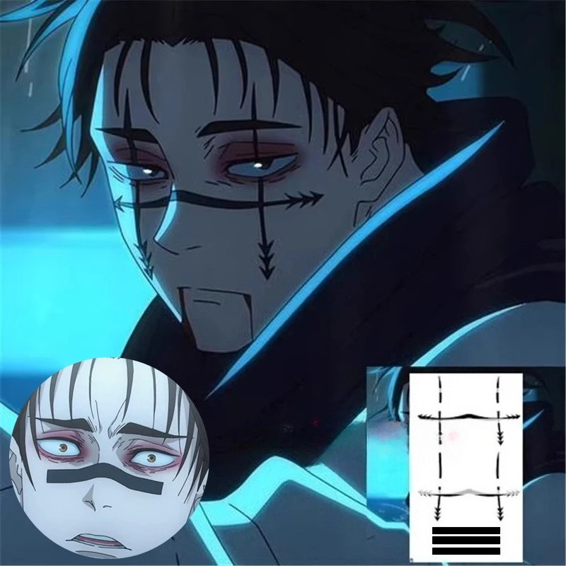 Jujutsu Kaisen Uniform - Autocollant de tatouage Choso, Anime Jujutsu