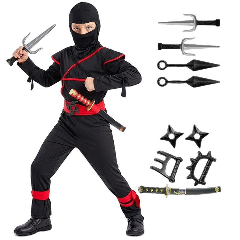 Anime Cosplay Boy - Costume de samouraï japonais pour enfants,