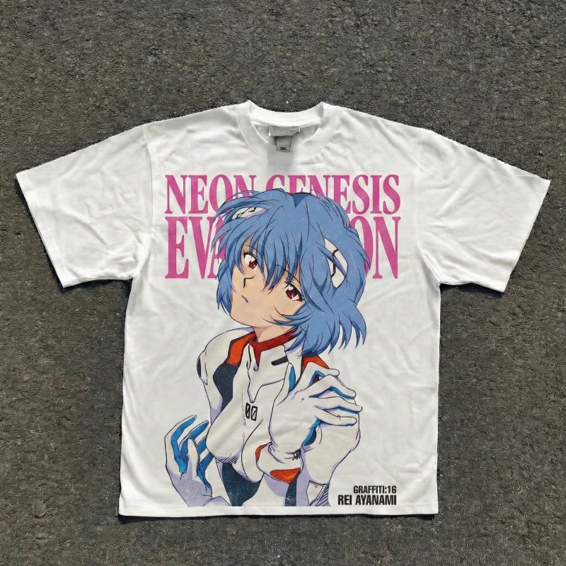 T-shirt décontracté en coton b - Anime Cosplay Title avis et prix
