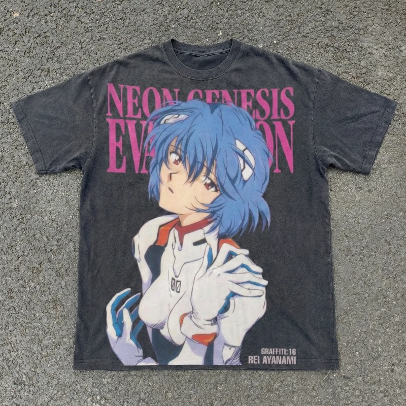 T-shirt décontracté en coton b - Anime Cosplay Title avis et prix